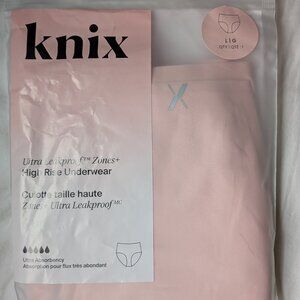 knix Leakproof High-Rise Period Underwear - NWT Large + Rose Water